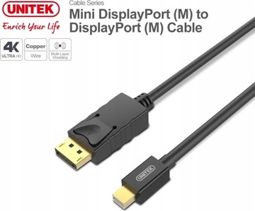 Kabel Mini DisplayPort - DisplayPort UNITEK 2 m