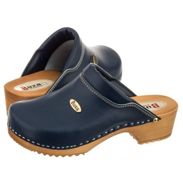 Buty Chodaki Drewniaki Buxa Supercomfort Granatowe