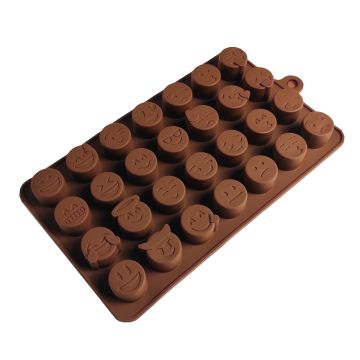 FORMA SILIKONOWA DO CZEKOLADY EMOTKI MINKI FSE001