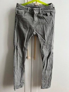 SPODNIE JEANSOWE dziecięce dżinsowe ZARA szare 8 lat 128 cm