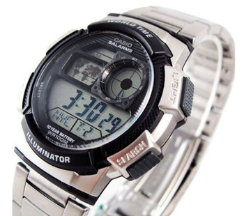 ZEGAREK CASIO SPORT AE-1000WD-1A CYFROWY Z CZASEM ŚWIATOWYM WR100 +BOX 44mm