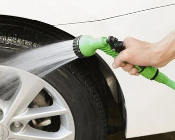 WĄŻ OGRODOWY ROZCIĄGLIWY 10M-30M + PISTOLET SZLAUF