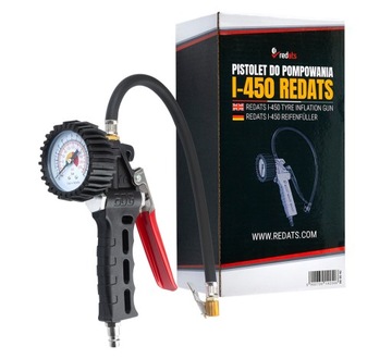 ПИСТОЛЕТ ДЛЯ НАКАЧИВАНИЯ КОЛЕС, МАНОМЕТР I-450 REDATS