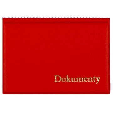 minimalistyczna OKŁADKA na DOKUMENTY różne kolory KM PLASTIK ochronne ETUI