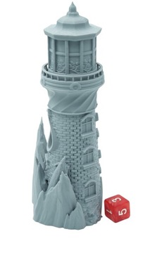 Фонарь - крошечная башня для игры в кости. Маяк Конец Судьбы. Маленькие башни. Башня для игры в кости.