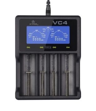 ŁADOWARKA AKUMULATORÓW CYLINDRYCZNYCH AA AAA Z LCD