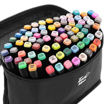 НАБОР ДВУСТОРОННИХ АЛКОГОЛЬНЫХ МАРКЕРОВ ИЗ 80 ЦВЕТОВ