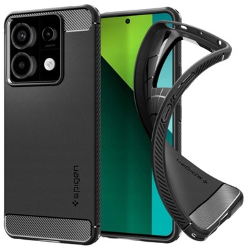 Etui do Xiaomi Redmi Note 13 PRO 5G / POCO X6 5G Spigen Czarne plecki Case