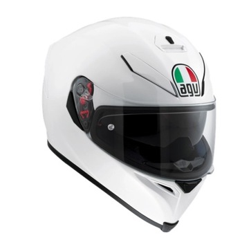KASK MOTOCYKLOWY INTEGRALNY AGV K5 S BIAŁY POŁYSK BLENDA PINLOCK r. L