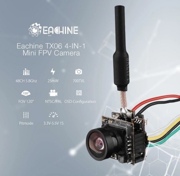 ОЧКИ FPV EACHINE EV800D 5 ДЮЙМОВ 800x480 + КАМЕРА