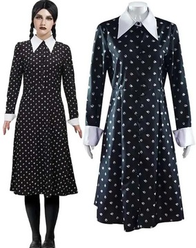 STRÓJ SUKIENKA WEDNESDAY ADDAMS MUNDUREK S