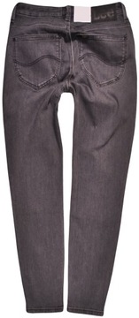 LEE spodnie HIGH WAIST skinny GREY jeans SCARLETT HIGH ZIP _ W27 L31