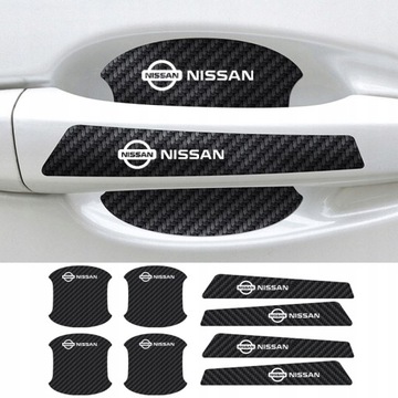 8 шт. наклейки на дверные ручки автомобиля для Nissan