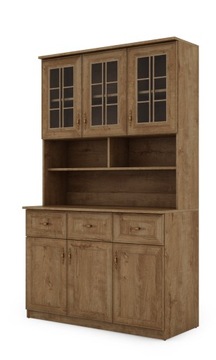 Kredens Witryna 120 cm Komoda Do Kuchni Salonu