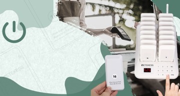 Retekess TD157 Беспроводная система для официантов в ресторане, 16 пейджеров, 500M
