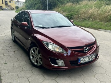 Mazda 6 II Sedan 2.5 MZR 170KM 2008 Mazda 6 Zarejestrowany Mały przebieg LPG