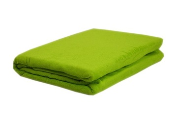 Prześcieradło frotte bez gumki rozmiar 200x200 kolor limonka KOBI Producent