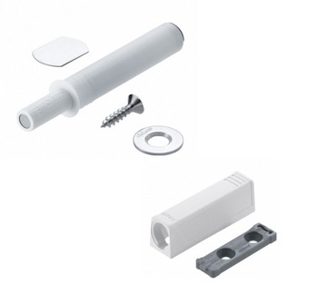 TIP-ON BLUM 956.1004 Krótki Biały + Adaper+ wkręty