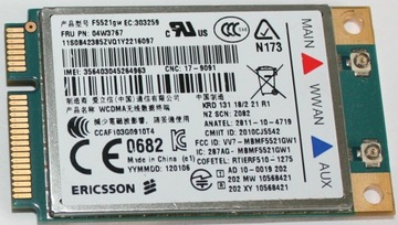 WWAN-модем F5521GW 60Y3279 T520 T420 X220 L520