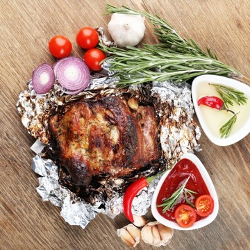 ТОЛСТАЯ АЛЮМИНИЕВАЯ ПИЩЕВАЯ ФОЛЬГА ДЛЯ КЕЙТЕРИНГА ГАСТРО