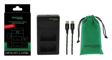 Зарядное устройство PATONA PD для Canon LP-E6 с кабелем USB-C