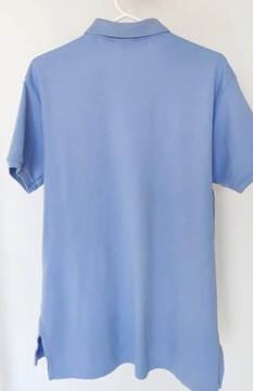 Polówka Koszulka Polo Rozmiar M Męska 70x54 Błękitna Logo Polo Ralph Lauren