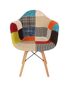 СТУЛ С ПОДЛОКОТНИКАМИ ЛОСУЧНАЯ ОБИВКА TOKIO