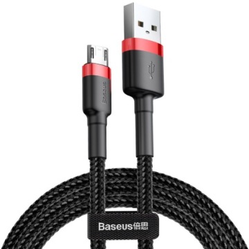 Kabel USB-A - Micro USB, Baseus Cafule 2,4A, 1M