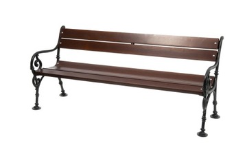 ŁAWKA OGRODOWA ŻELIWNA Z OPARCIEM NEMO 155 CM