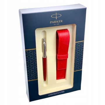 DŁUGOPIS JOTTER CZERWONY + ETUI GIFT SET PARKER