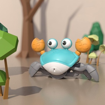 Ползающий краб со звуковыми и световыми эффектами Идущий сбежавший краб