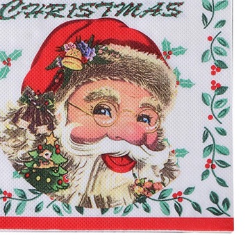 Papier stołowy Jednorazowa zastawa stołowa Dekoracyjna zastawa stołowa Koktajl Głowa Świętego Mikołaja