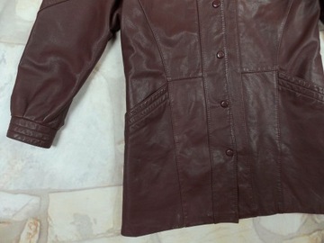 Exlusive leather piękny płaszcz skórzany XL/XXL