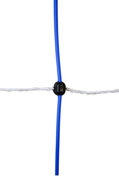 АНТИВОЛКОВАЯ СЕТЬ ТИТАННАЯ СЕТЬ 50М ВЫСОТА 145 СМ СИНИЙ И БЕЛЫЙ КЕРБЛ