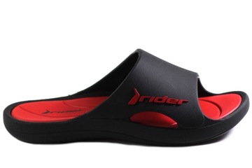 KLAPKI RIDER 83500 BLACK/RED CZARNE CZERWONE MĘSKIE