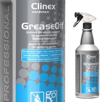 CLINEX GreaseOff Odtłuszczacz Do Silnych Zabrudzeń 1 l