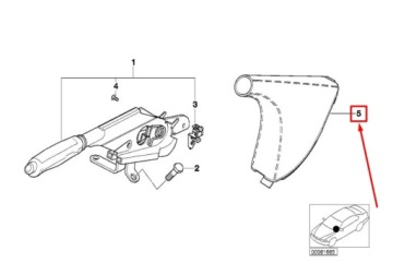 BMW 3 E46 КОЖАНЫЙ ЧЕХОЛ РЫЧАГА ПЕРЕДАЧ 8227928 34408227928 OEM