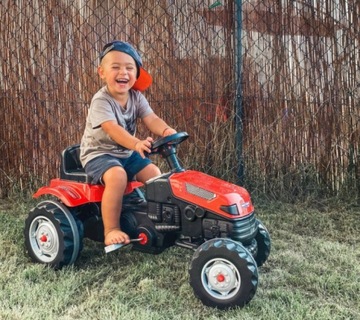 Педальный трактор Farmer GoTrac Трактор с бесшумными колесами