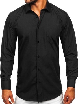 Мужская рубашка элегантная черная M14 DENLEY_XL