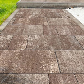 Брусчатка МУЛЬТИКОМПЛЕКС ПОЛБРУК, толщина 6 см, бетонная поверхность, дом, сад