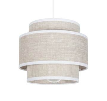 LAMPA BOHO WISZĄCA SUFITOWA NOWOCZESNA LEN LED