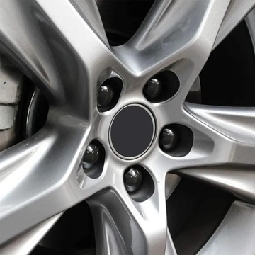 ЧЕРНЫЕ КРЫШКИ ДЛЯ ВИНТОВ ДИСКИ 17 мм 21 шт.