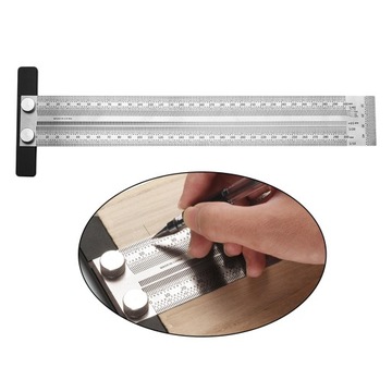 Linijka do trasowania drewna, linijka do znakowania ze stali nierdzewnej o średnicy 300 mm