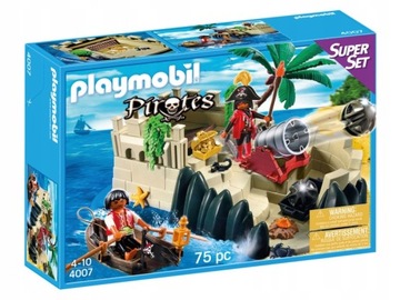 Playmobil Wyspa Piratów 4007 armata Twierdza Piratów