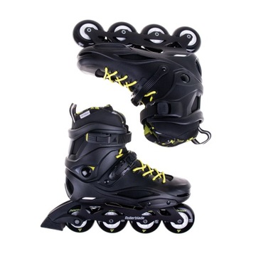 ROLKI ROLLERBLADE RB 80 CRUISER CZARNO/ŻÓŁTE 36,5