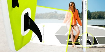 Доска SUP 320 см, безопасная для плавания, аксессуары + весло Thunder.