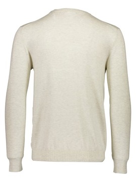 LINDBERGH Sweter 30-80043 Biały Slim Fit