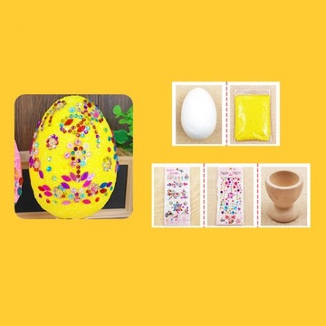 Пасхальные Яйца Ремесла Творческие Декоративные Украшения Ручной Работы Пенопласт Желтый