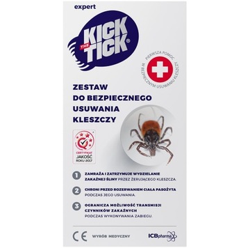 KICK the TICK EXPERT Zestaw Do Bezpiecznego Usuwania Kleszczy