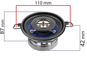 МОЩНЫЕ АВТОМОБИЛЬНЫЕ ДИНАМИКИ 87 ММ ДЛЯ VW GOLF 2